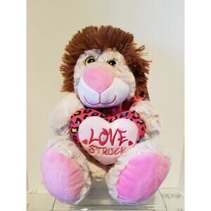 Hugs and Kisses - Love Struck - Lion Plush - 12.5"